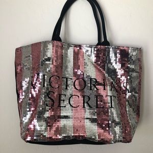 Victoria’s Secret large sequin tote